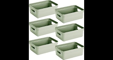 Sunware - Sunware Sigma home opbergbox 9L Set van 6 - groen