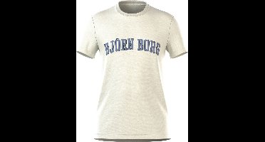 Björn Borg - Heren - Borg Essential T-Shirt - Beige/Wit - Maat S
