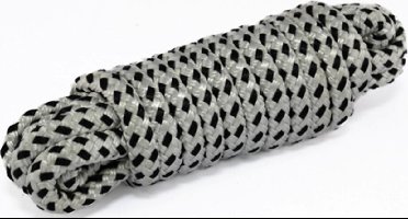 Hollex 20 meter wit/zwart Landvast Ø16mm 16 strengen