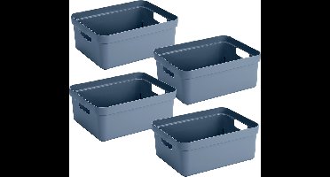 Sunware - Sunware Sigma home set van 4 24L opbergbox - donker blauw