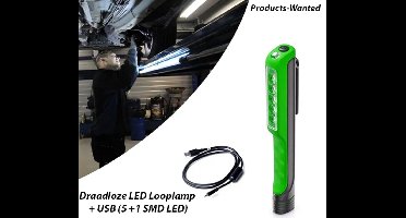 Draadloze LED Looplamp + USB (5 +1 SMD LED)