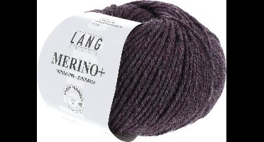 Lang Yarns Merino Plus - 380 aubergine mix - Merinowol Garen