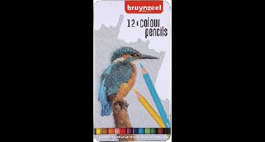 Bruynzeel Kleurpotloden - IJsvogel - Blik - 12 kleuren