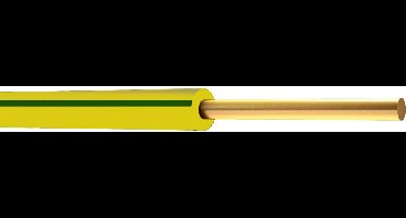 Installatiedraad - VD Draad - Aardedraad - 1.5mm - H07V-U - Geel/Groen - 100 Meter