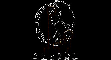 Ultimate Fit No-Pull harnas Fashion XS - 20-40cm - 37-45cm granite black