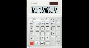 Casio DE-12E - Ergonomische bureaurekenmachine met innovatief traptoetsenbord voor rechtshandigen