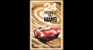 Wandbord - 24h Le Mans - Red Car 1963 - Racing Since 1923