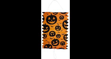 Folat - Treklampion pompoenen 16cm - Lampion sint maarten - lampionnen - Sint maarten optocht - lampionnen papier - Lampion Halloween