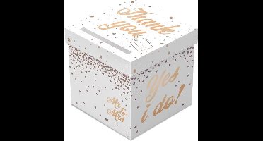 Folat - Enveloppe Gift Box Wedding RoseGold Yes I Do