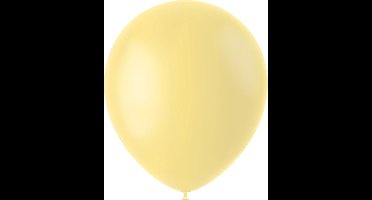 Folat - ballonnen Powder Yellow Mat 33 cm - 50 stuks