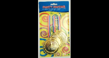 Folat - Uitdeelspeelgoed grote Medailles - 3 stuks