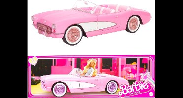 Barbie The Movie auto - Barbie Film auto - Roze Corvette Convertible