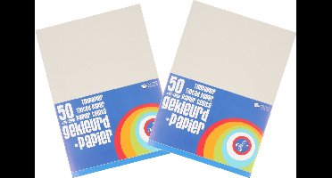 A4 hobby papier - 100x vellen - kleur grijs - Knutselen met papier - Knutselpapier - Surprise materiaal