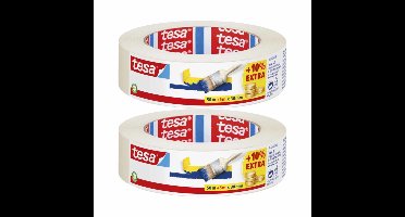2x rollen afplaktape/schilderstape 30 mm x 55 m - Verf afplakband/tape - Maskeertape - Tesa Masking tape