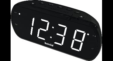 TechniSat DIGICLOCK 1 - FM Wekkerradio met USB-poort voor het opladen van een mobiele telefoon