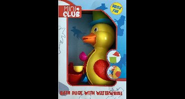 Badeend Groot Geel - Waterspeelgoed - Waterrad - Zwembad Speelgoed - Badspeelgoed - Strandspeelgoed - Buiten Speelgoed