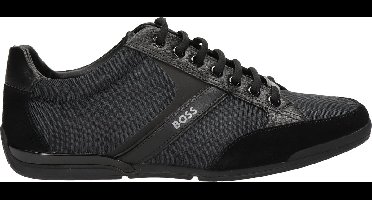 Boss Saturn Lowp Sneakers - Textiel - Heren - Zwart - Maat 42