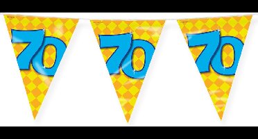 Paperdreams Slinger - Verjaardag 70 jaar thema Vlaggetjes - feestversiering - 10m - dubbelzijdig