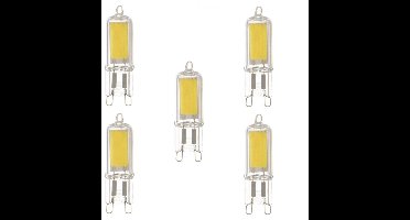 5 stuks | Ledmaxx LED G9 2W 200lm 2700K Glas Ø1.4x5cm Niet-Dimbaar | G9 | Extra Warm Wit | 2 watt | 35.000 Branduren