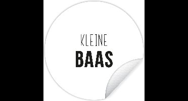 Behangsticker kind - Wanddecoratie kinderkamers - Spreuken - Kleine baas - Kinderen - Jongens - Quotes - 30x30 cm - Slaapkamer decoratie - Decoratie voor kinderkamers