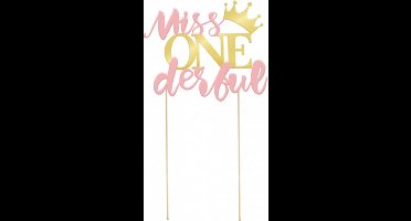 Paperdreams - Cake topper miss ONEderful
