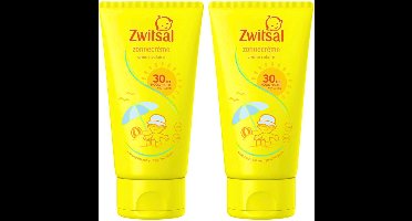Zwitsal SPF 30+ Zonnecreme - Waterresistent - 2 x 150 ml - Zonnebrandcreme voor Kinderen - Zonnebrand
