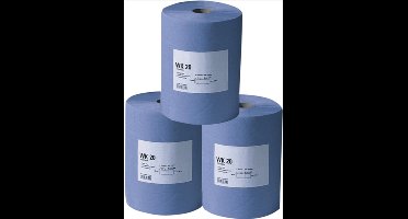 Poetsdoek | WK 30 | ca. L380xB360 mm | blauw | 3 laags | met gemarkeerd volume | 500 doekjes - 9000469241