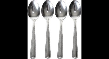 Gerimport Koffielepels - 12x - theelepels - RVS - 11 cm - roerlepels/dessertlepeltjes