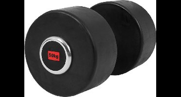 Gorilla Sports Dumbell - Vaste Halter - Gietijzer met Rubber coating - 50 kg
