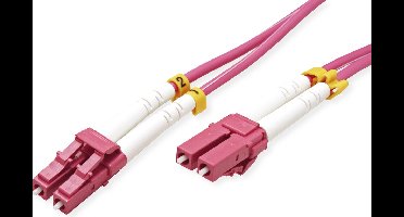 VALUE F.O. kabel 50/125µm OM4, LC/LC, violet, 7 m