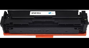 MediaHolland - Huismerk Toners 201X - CF401X geschikt voor HP Laserjet Printers - 1x Cyaan - Toners Cartridges - Cyaan: 2300 Pagina's