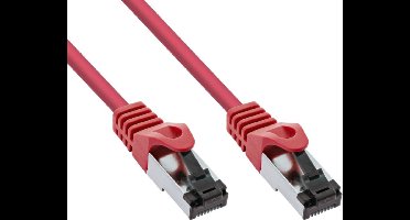 S/FTP CAT8.1 40 Gigabit netwerkkabel / rood - LSZH - 1,5 meter