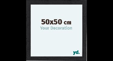 Your Decoration - Fotolijst 50x50 cm - MDF - Zwart Houtnerf - Como