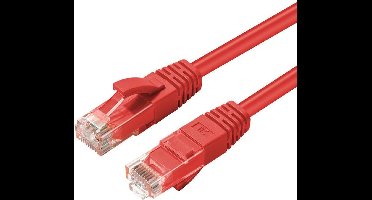 Microconnect UTP6003R - CAT6 U/UTP Netwerkkabel - 0.3m - Rood