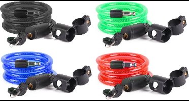 Stahlex Multifunctioneel kabelslot - spatwaterdicht en slagvast - 1200 mm - assorti kleuren