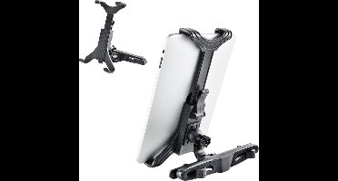 Stevige Tablet Houder Auto Hoofdsteun - Ergonomisch Verstelbare Tablethouder - Zwart