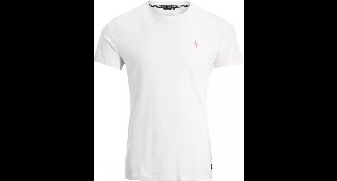 Björn Borg - Heren - Wit Flamingo T-Shirt - Roze/Wit - Maat S