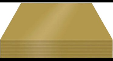 Kangaro fotokarton - 50x70cm - 300 gram - goud zijdeglans - pak 25 vel - K-0045-566