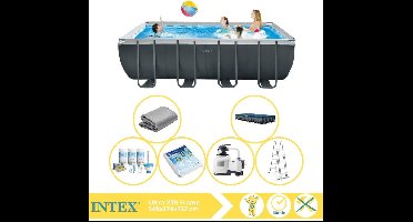 Intex Ultra XTR Frame Zwembad - Opzetzwembad - 549x274x132 cm - Inclusief Onderhoudspakket en Glasparels