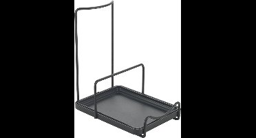 Metaltex - Pannendekselhouder - Keukenrek - Dekselhouder - Keuken Organizer - Zwart