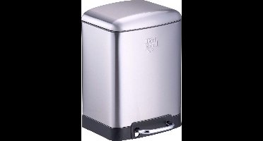 Dirt Devil Pedaalemmer 6 Liter - Prullenbak Badkamer - RVS - Zilver