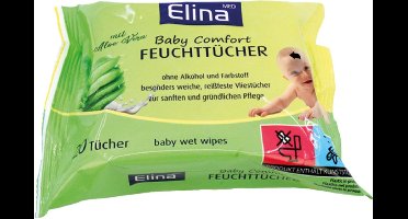 Elina® | 5 x 20 vochtige doekjes | zonder alcohol en kleurstoffen | Baby Comfort