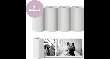 Denver Papierrollen (57 x 30 mm) voor Kindercamera met Printer en Pocket Printer 4 Stuks - PP40 - Wit