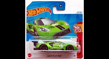 HOT WHEELS 2016 FORD GT RACE 17 GREEN 229/250 1:64 HW THEN AND NOW 7/10