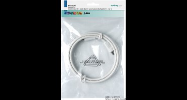 Axing BAK12590 coax-kabel 1,25 m IEC Wit