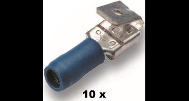 Cimco vlakstekerhuls met aftak geisoleerd 1,5-2,5mm2 6,3X0,8 zak 10