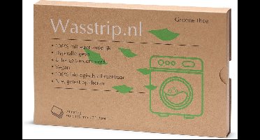 Wasstrips groene thee – 32 sheets/wasjes - wasmiddel voor alle wasmachines - wasmiddeldoekjes voor alle kleuren was - voor koud en warm wassen - plastic vrije verpakking