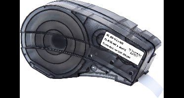 Label compatible Brady BMP21-LAB BMP21-PLUS wit tape - Vinyllabel M21-500-595 12,7 mm x 6,4 m