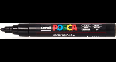 Verfstift zwart - Waterbasis - Conische punt medium - 1 stuk