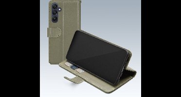 Mobilize Telefoonhoesje geschikt voor Samsung Galaxy A25 Hoesje | Mobilize Premium Gelly Wallet Bookcase Portemonnee | Pasjeshouder voor 3 Pasjes | Telefoonhoesje voor Pinpas / OV Kaart / Rijbewijs - Groen